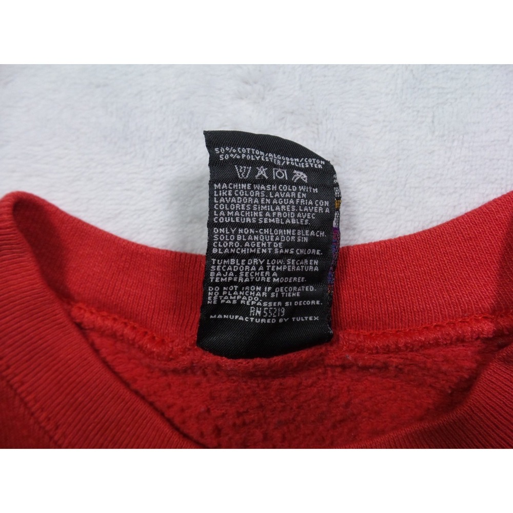 Vintage Mickey Unlimited Sweatshirt Extra Large Red Jerry Leigh Crew Neck USA - Picture 13 of 15